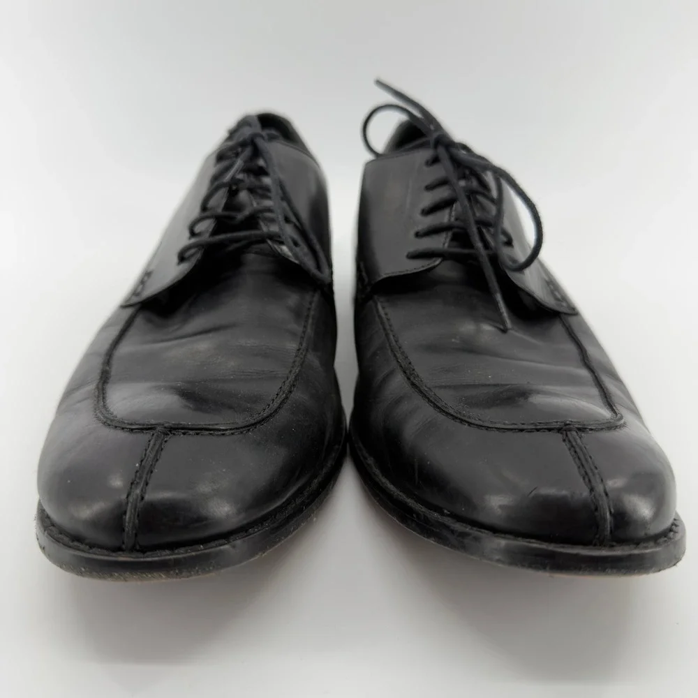 Cole Haan Mens Black Leather Split Toe Derby‎ Dress Shoes Size 12 M - Picture 2 of 6